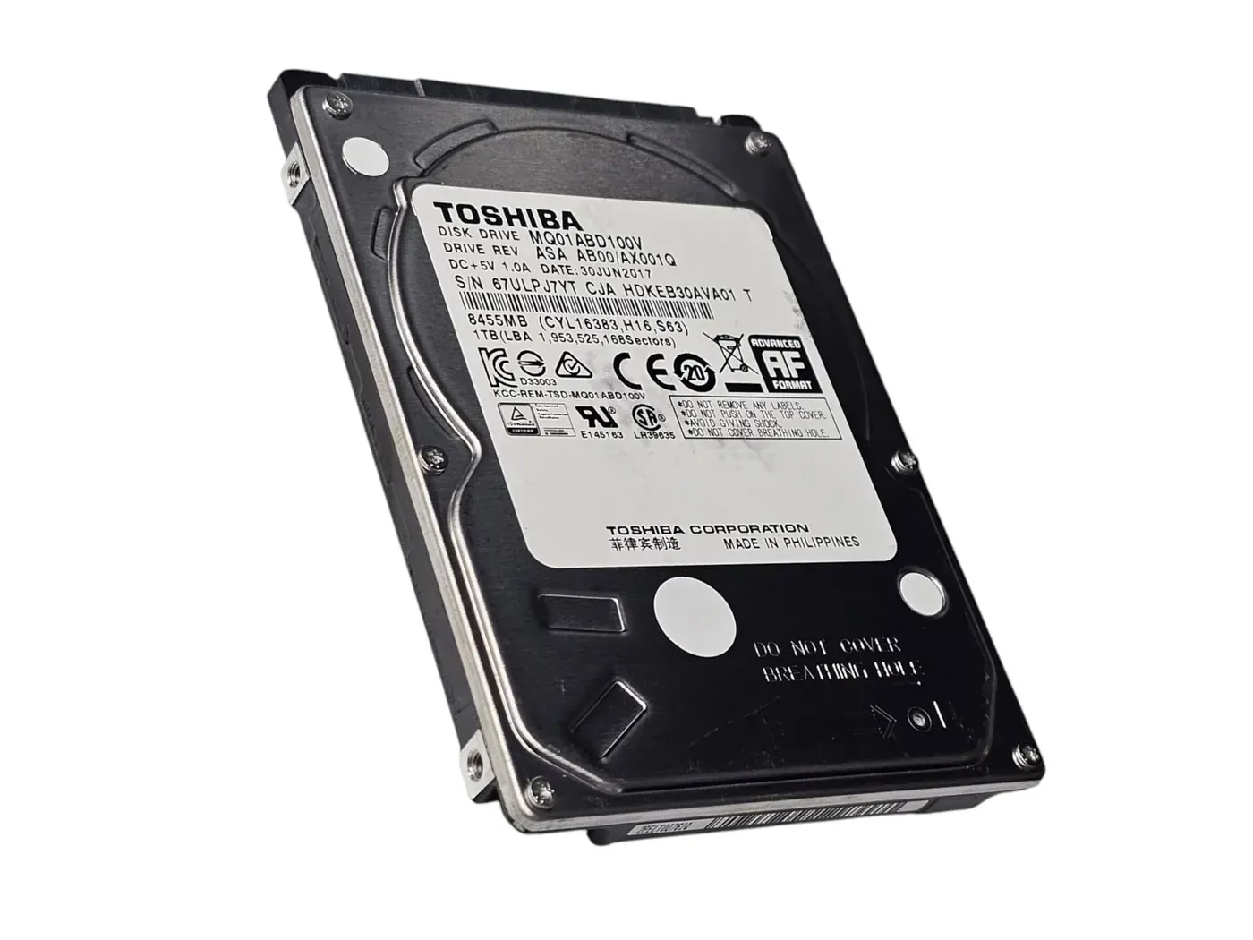 1 TB 2.5" SATA 5400 RPM Laptop / Notebook Dahili Harddisk