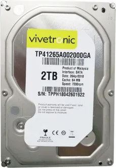 2 TB Seagate SkyHawk / WD Purple 7/24 Güvenlik Harddiski (64MB Cache)